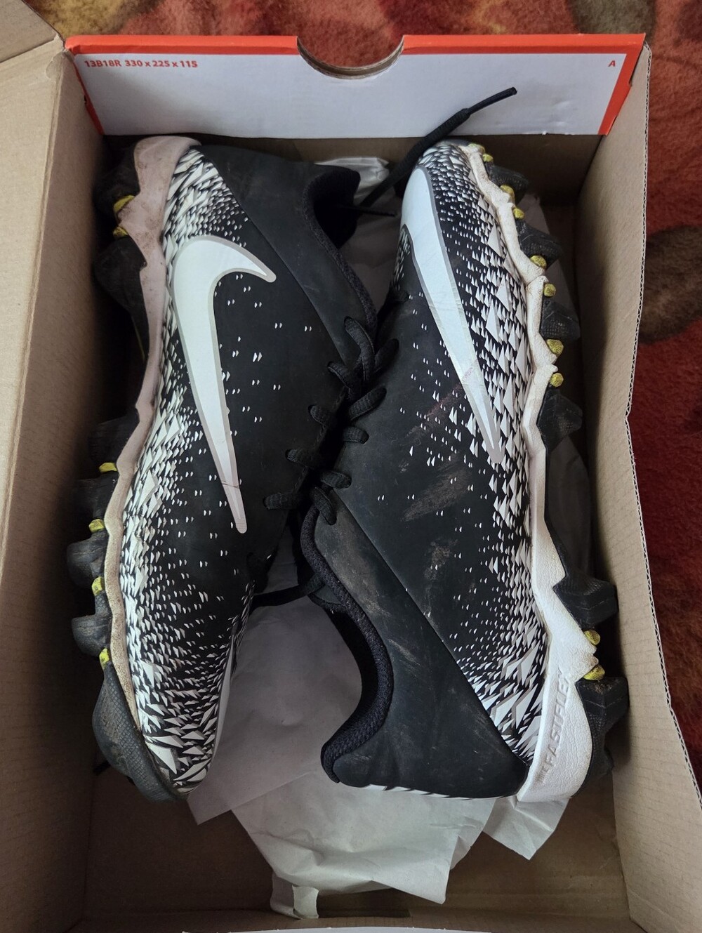 Nike Vapor Shark 2 Black White Metallic Silver